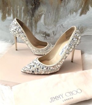 Jimmy Choo 'Tia' Pointy-Toe Jewel Pump