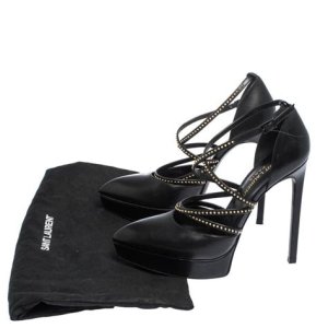 Saint Laurent Studded T-Strap Pumps