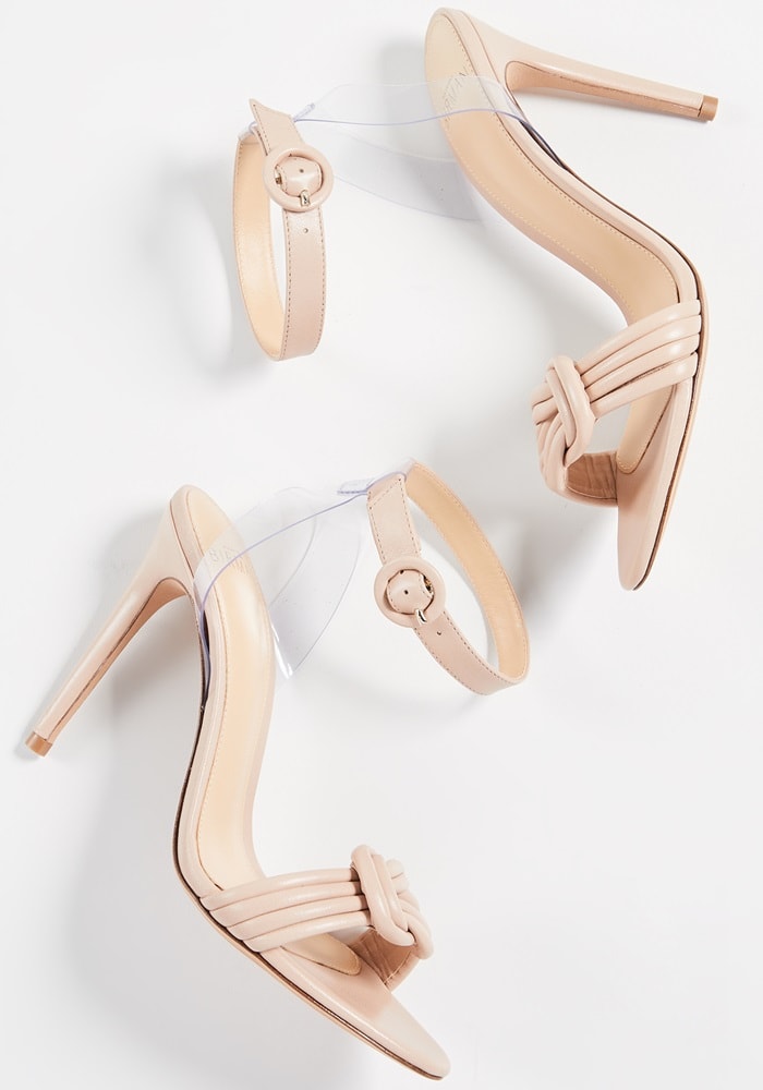 Light Sand Vicky Vinyl and Leather Sandals