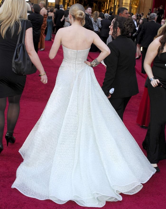 Amanda Seyfried in Giorgio Armani Priv&egrave; at the 82nd Annual Academy Awards, Oscars, at the Kodak Theatre in Los Angeles, California on March 7, 2010