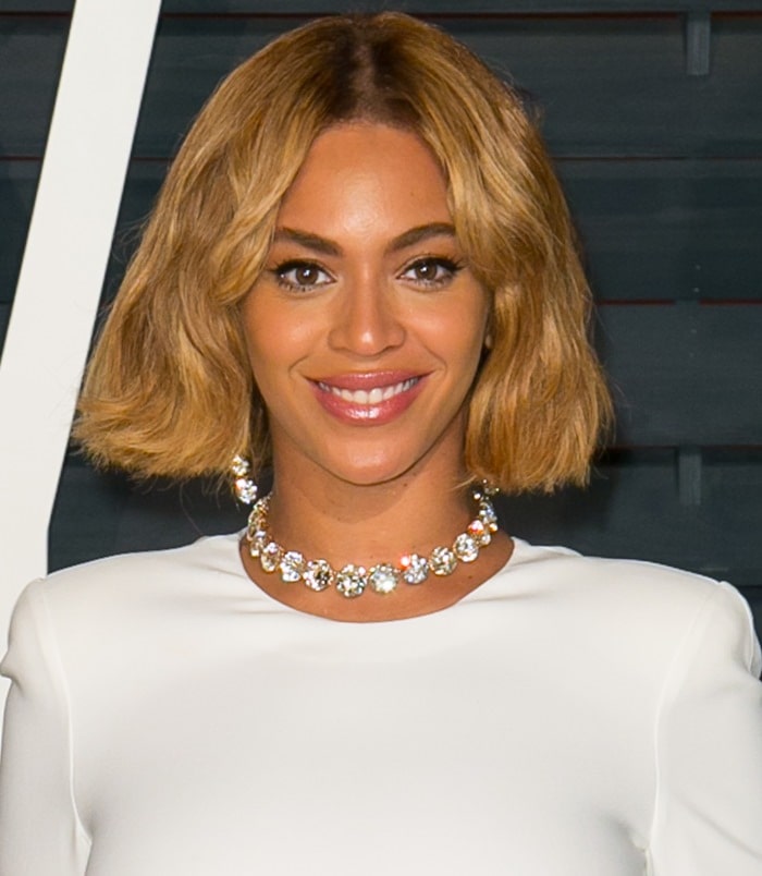 Beyonc&eacute; Giselle Knowles-Carter at the 2015 Vanity Fair Oscar Party following the 2015 Oscars in Beverly Hills on February 22, 2015