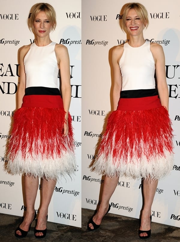 Cate Blanchett attended the Beauty in Wonderland exhibition in Milan wearing a whimsical outfit from Prabal Gurung&rsquo;s Resort 2014 collection, perfectly embodying her bold fashion sense