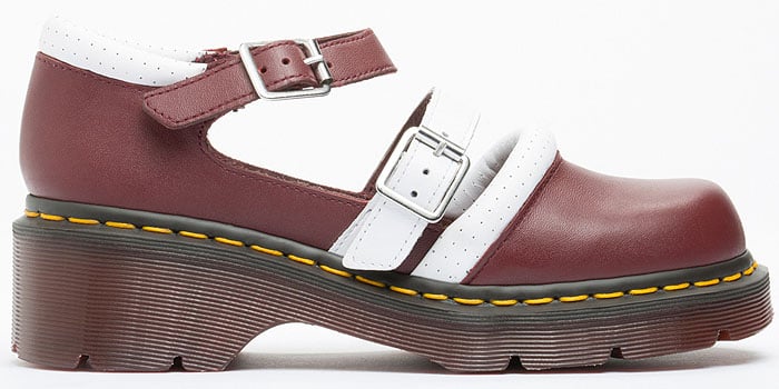 Dr. Martens x Agyness Deyn Aggy Strap shoe in cherry