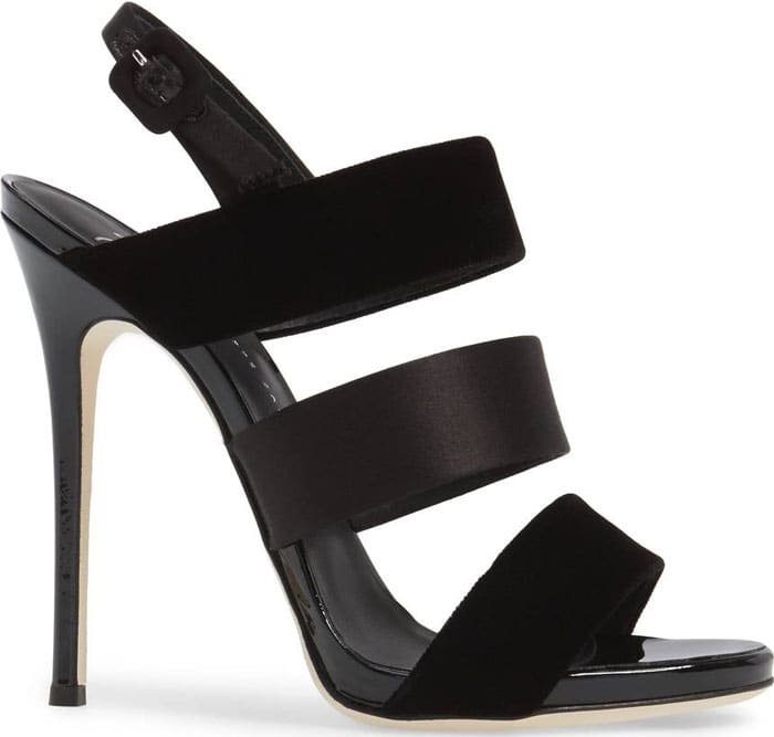 Giuseppe Zanotti Velvet and Satin Sandals