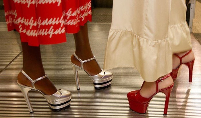 Gucci revived the platform shoe trend with these towering pumps from the Spring &rsquo;16 collection