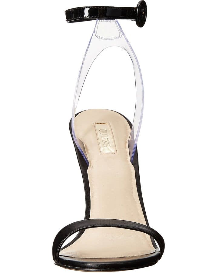 Guess Emorie Leather&nbsp;Sandals in Black