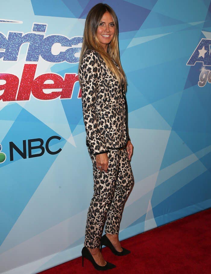 Hedi Klum hit the red carpet in a dated outfit for America&rsquo;s Got Talent live show in Los Angeles on August 15, 2017