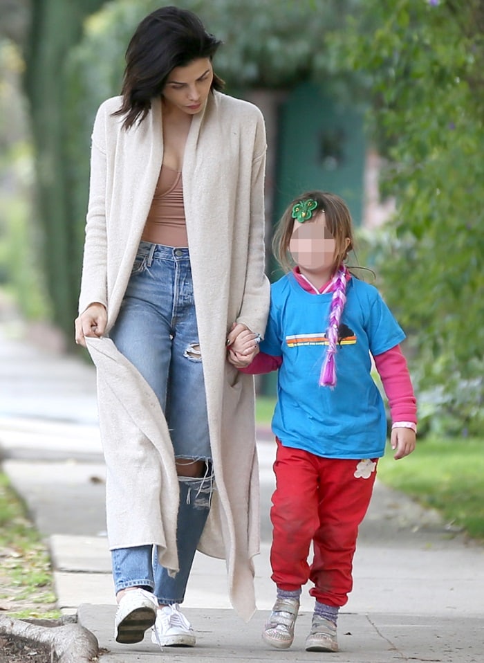 Jenna Dewan Tatum wearing sneakers from Aquazzura's&nbsp;'Cosmic' collection