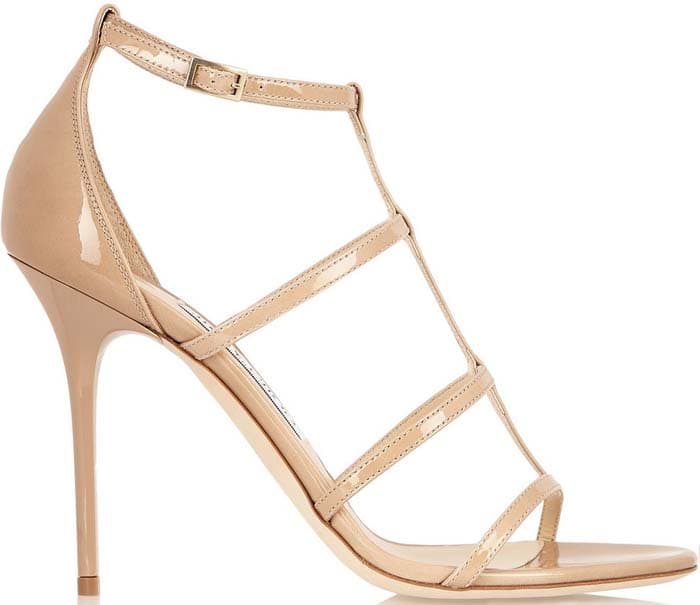 The sleek, caged silhouette makes this sandal a contemporary and versatile alternative to classic pumps