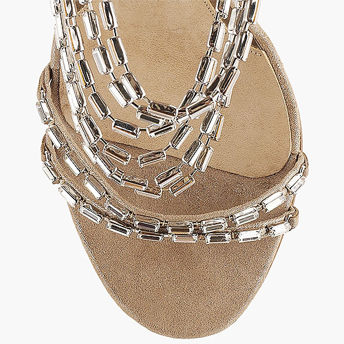Jimmy Choo 'Lauren' Diamant&eacute; and Suede Sandals