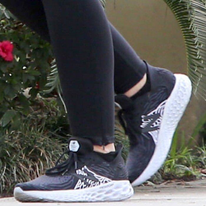 Katherine Schwarzenegger wore the black with outerspace colorway