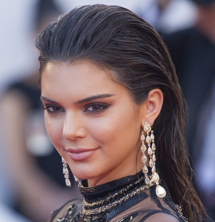 Kendall Jenner wearing Giambattista Valli Couture on the red carpet at the &lsquo;120 Beats Per Minute&rsquo; premiere held during the 2017 Cannes Film Festival at Palais des Festivals in Cannes, France, on May 20, 2017