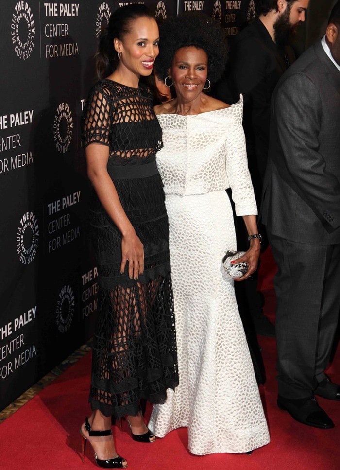 Kerry Washington and Cicely Tyson the Paley Center for Media&rsquo;s Tribute to African-American Achievements in Television at Cipriani Wall Street in New York City on May 13, 2015
