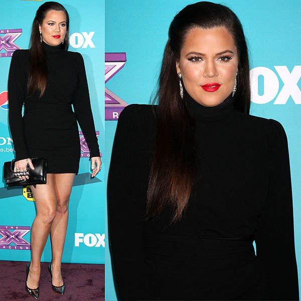 Khlo&eacute; Kardashian at Fox's The X Factor Finalists Party at the SLS Hotel in Beverly Hills, California on November 5, 2012