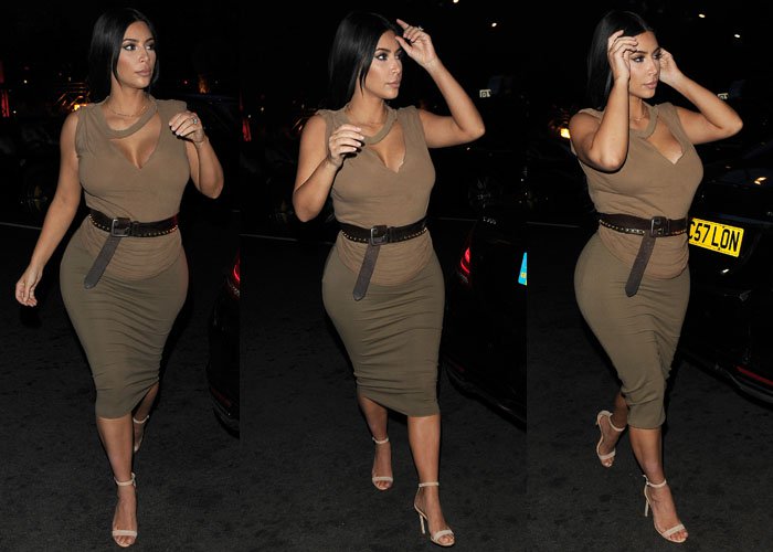 Kim Kardashian wore a vintage top which she paired with a skirt from Chlo&eacute;