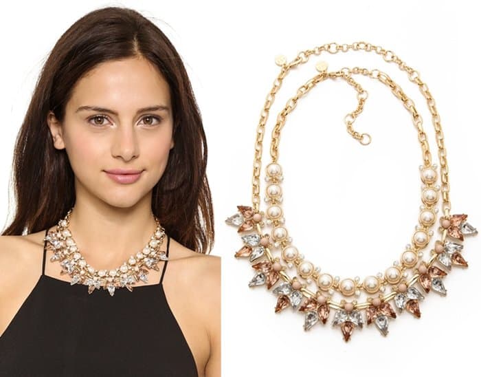 Lee by Lee Angel Crystal & Stone Necklace Set