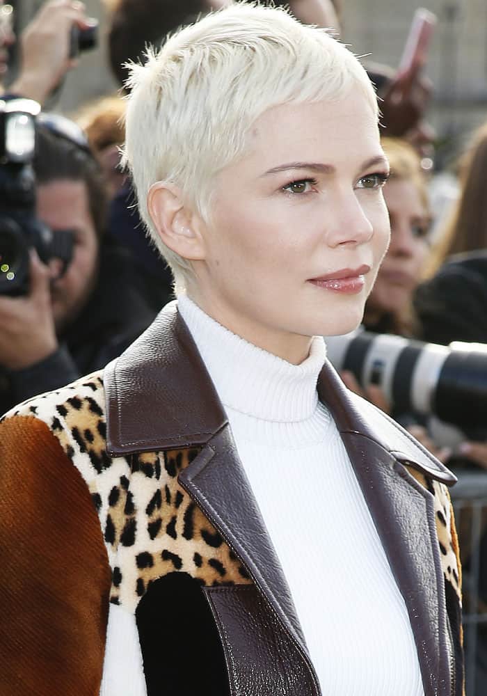 Michelle Williams at the Louis Vuitton Spring/Summer 2018 show during Paris Fashion Week&nbsp; in France on October 3, 2017