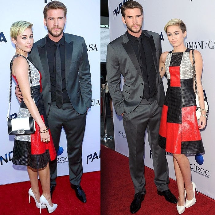 Miley Cyrus and fianc&eacute; Liam Hemsworth shut down breakup rumors in style at the premiere of Paranoia at the DGA Theater in Los Angeles on August 8, 2013