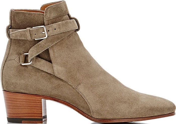 Saint Laurent Blake suede ankle booties