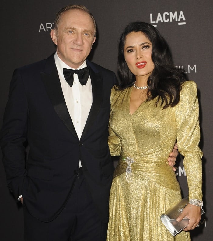 Salma Hayek&lsquo;s husband Francois-Henri Pinault and his father Francois have pledged over $113 million to help reconstruct Notre Dame