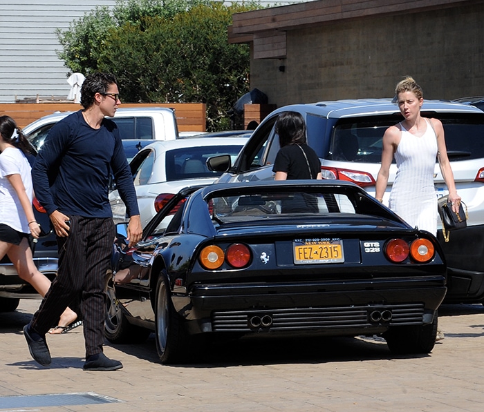 Vito Schnabel pictured with his Ferrari on June 22, 2018