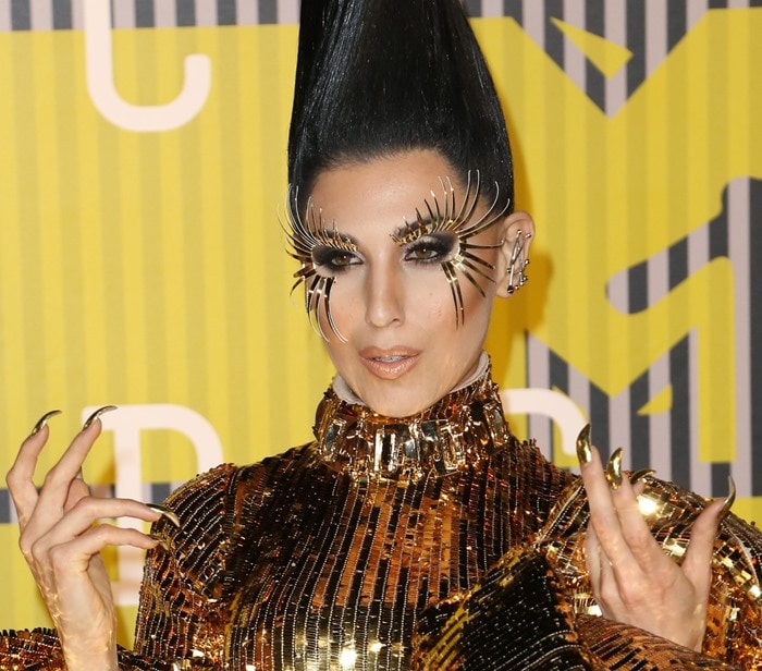 Z LaLa wore the most memorable outfit at the 2015 MTV Video Music Awards at the Microsoft Theater on Sunday in Los Angeles, California.