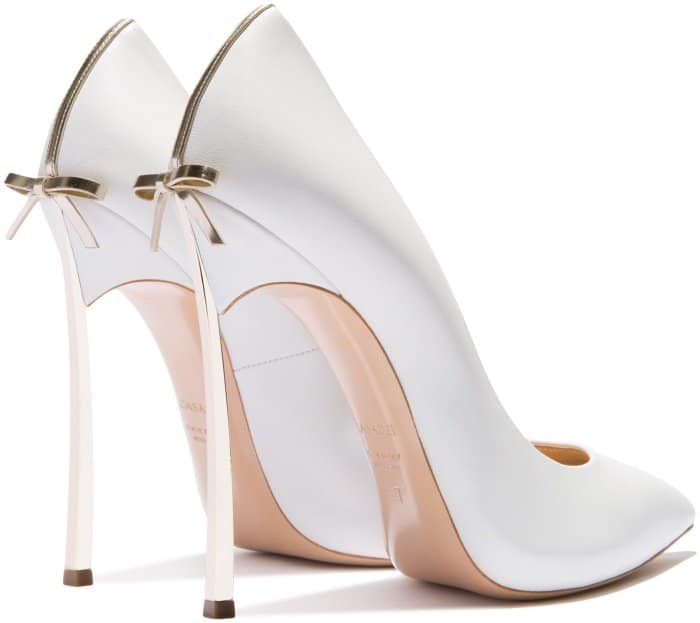 Casadei &ldquo;Blade&rdquo; pumps with bow detail
