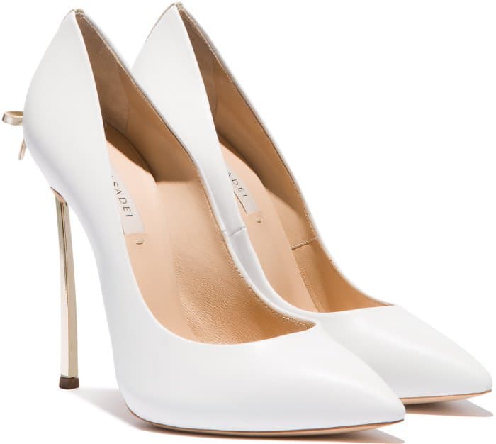 Casadei &ldquo;Blade&rdquo; pumps with bow detail