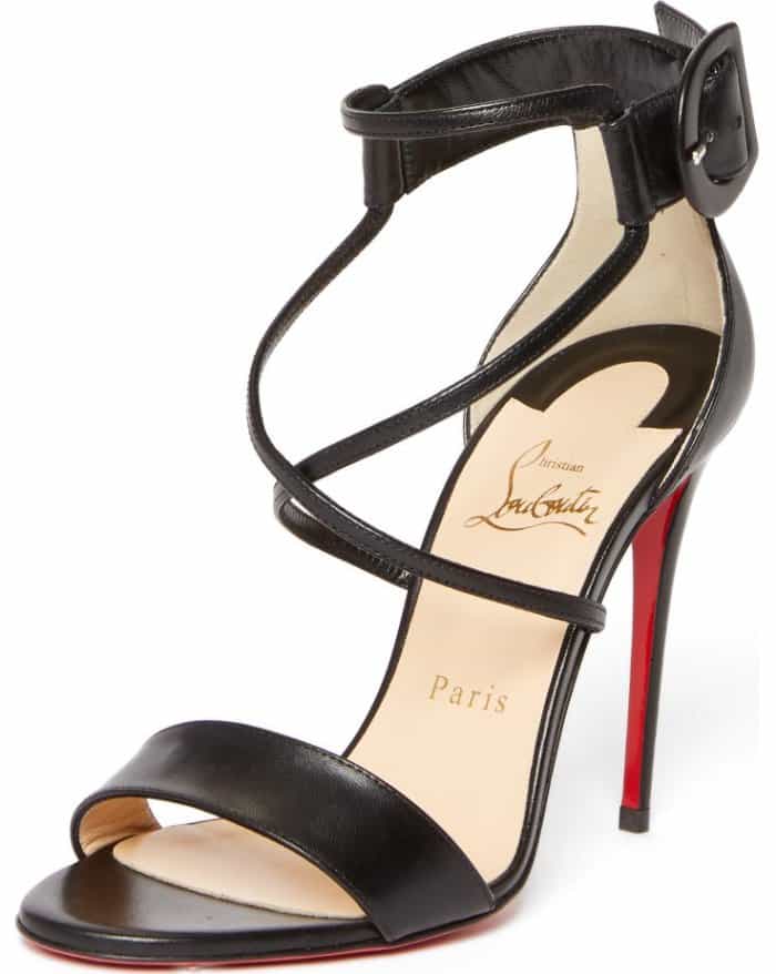 Christian Louboutin &ldquo;Choca Criss&rdquo; Sandals in Black