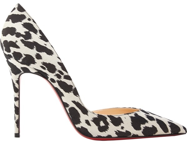 Animal Print "Iriza" Pumps in Black/White