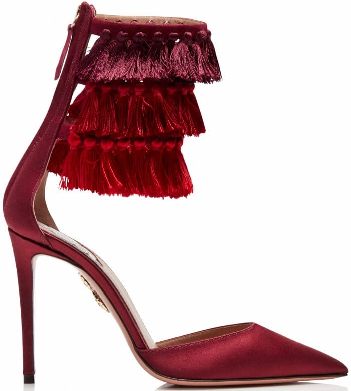 Claudia Schiffer for Aquazzura "Lou Lou&rsquo;s" pumps