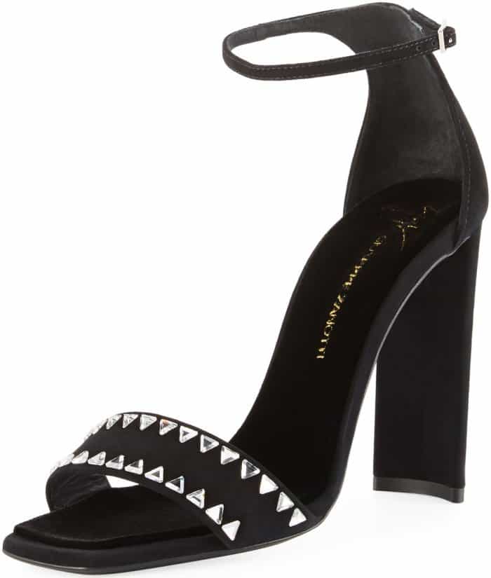 Giuseppe Zanotti &ldquo;Ellis&rdquo; suede embellished sandals