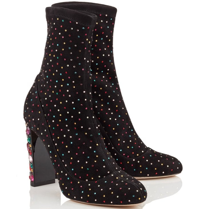 Jimmy Choo "Maine" embellished booties