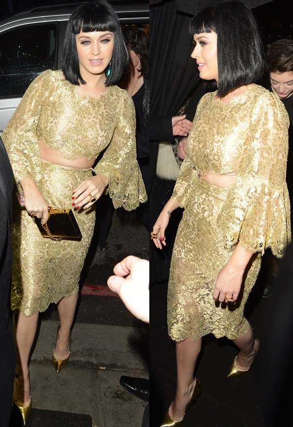 Katy Perry at&nbsp;Universal Music&rsquo;s Brit Awards 2014 after-party