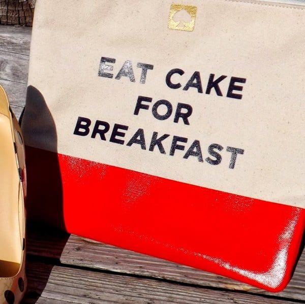 Kate Spade's &ldquo;Eat Cake for Breakfast&rdquo; Francis tote