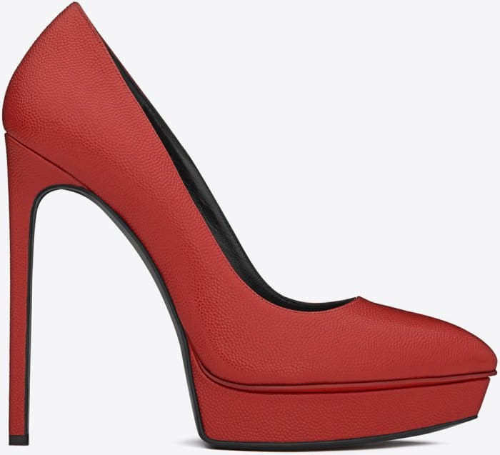 Saint Laurent &ldquo;Janis&rdquo; Pumps in Textured Leather