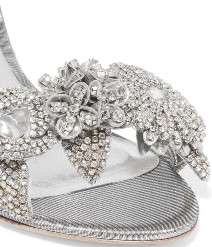 Sophia Webster &ldquo;Lilico&rdquo; embellished lam&eacute; sandals