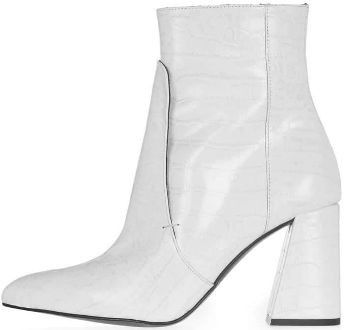 Topshop &ldquo;Hawk&rdquo; croc boots